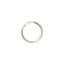 Серебряные Серьга - конго кольцо d 1 см 330916б
